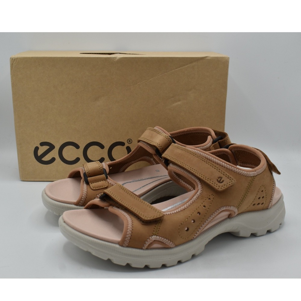 ECCO Women EU 40 Onroads Cashmere Brown Strappy Open Toe Sandals